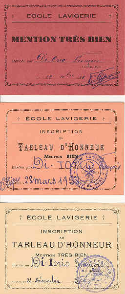 les tableaux d' Honneurs �cole Lavigerie Alger