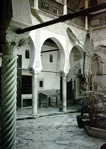 Alger, Palais Dar Mustapha Pacha, cour int�rieure  