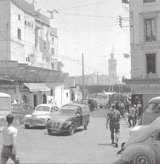 Alger la rue du divan en 1958 