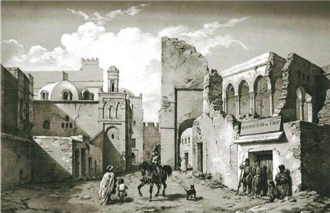 La mosque Ali Bitchnin en 1834 