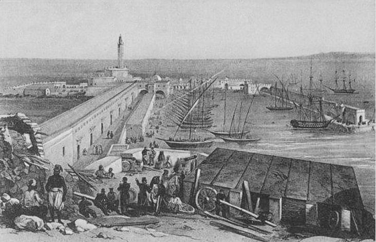 la jete et la Darse en 1834 