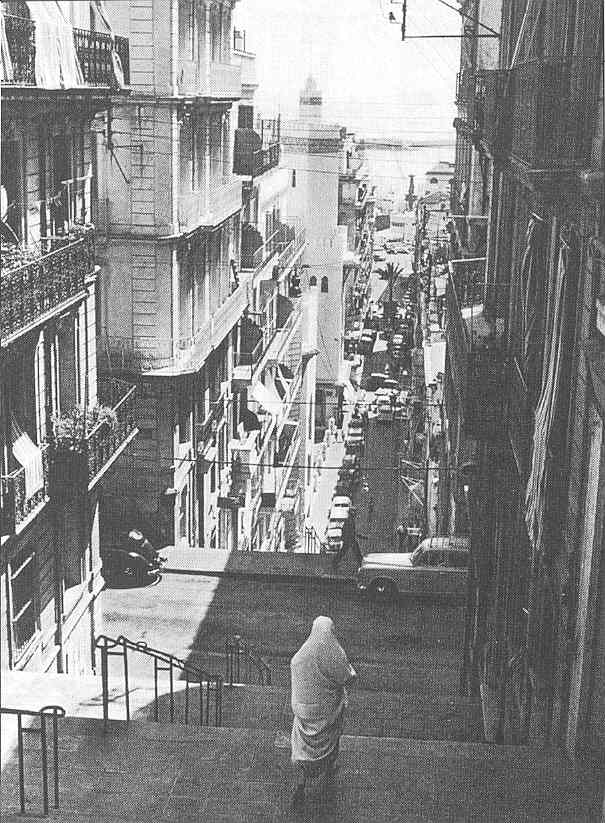 les escaliers de la rue Joinville Alger. 