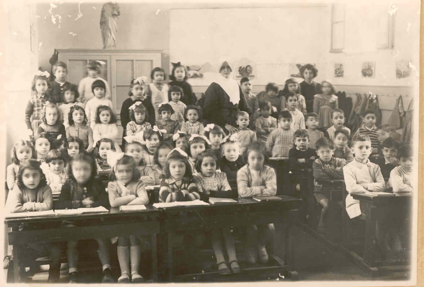 �cole Saint Vincent de Paul rue Sallustre classe mixte 1948/1949