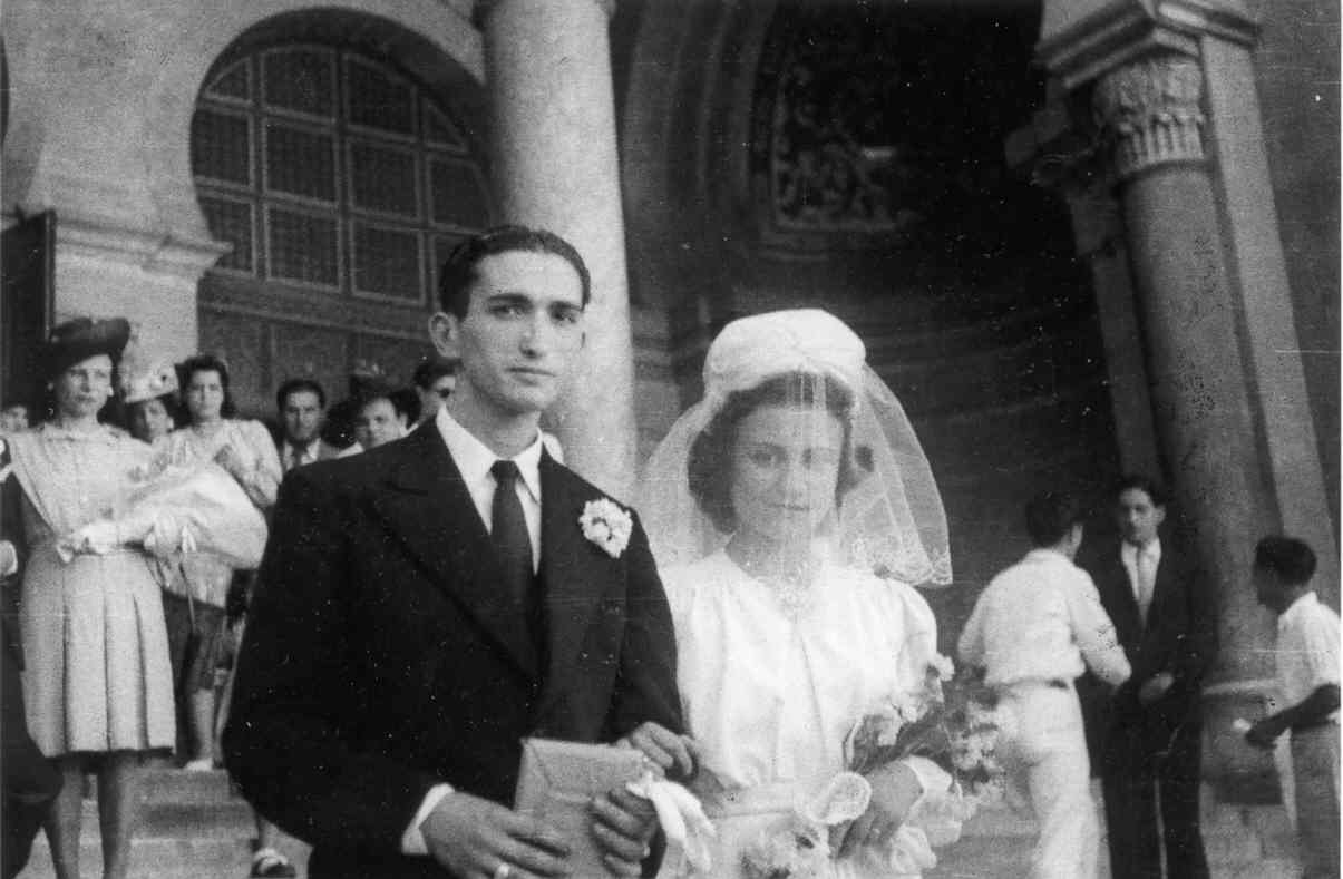 Mariage de Yvette Guarona et Cyr Ascione le 3 Aout 1946