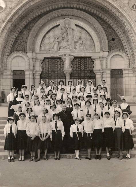 Voyage � Lourdes 1956 les cadets Alger 