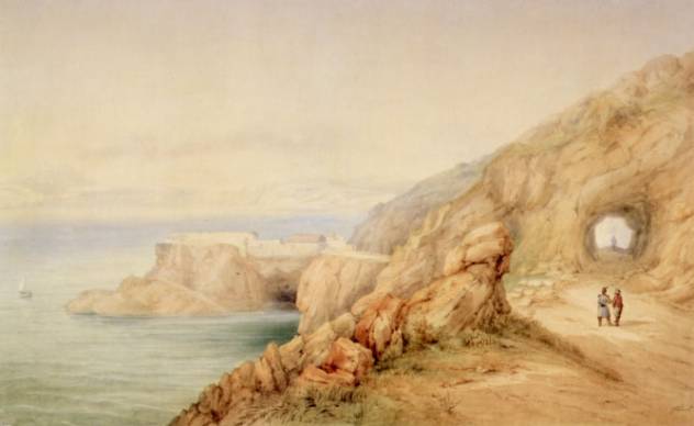 Oran, Vue du fort de la Moune pr�s d'Oran en Ao�t 1831 