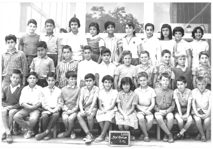 ecole de Ben Rouillah 1960/1961 CM1 