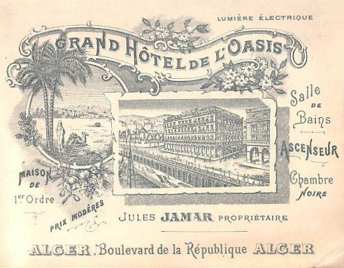 affiche hotel Oasis (1). 