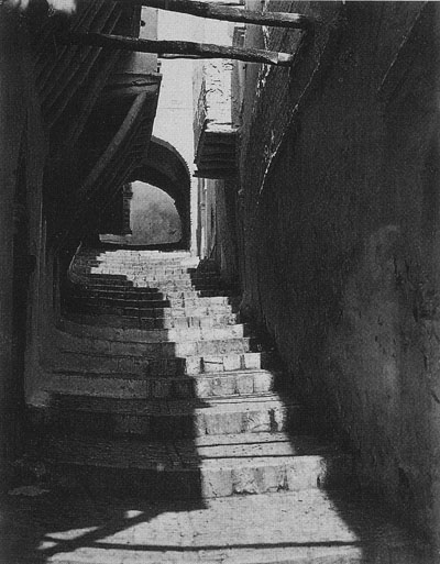 La rue du Sphinx  en 1870 