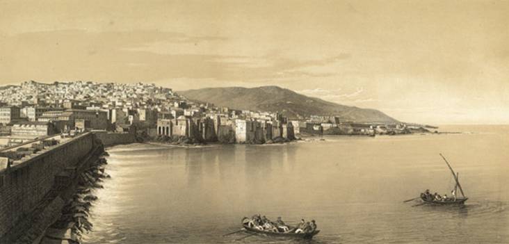 la baie d'Alger en 1858
