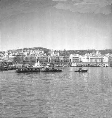 les chalands  dans le port