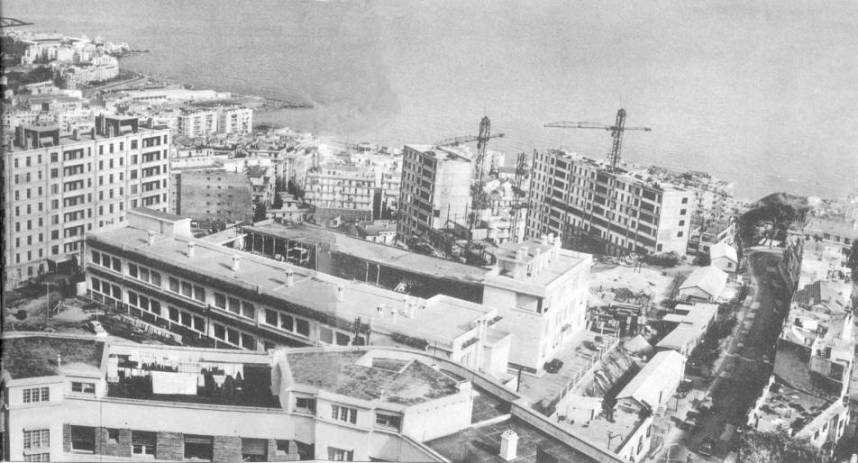 la cit� des Eucalyptus en construction fin 1957. 