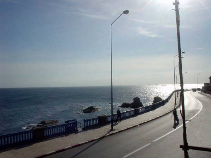 les escaliers de la  plage des deux-Moulins 