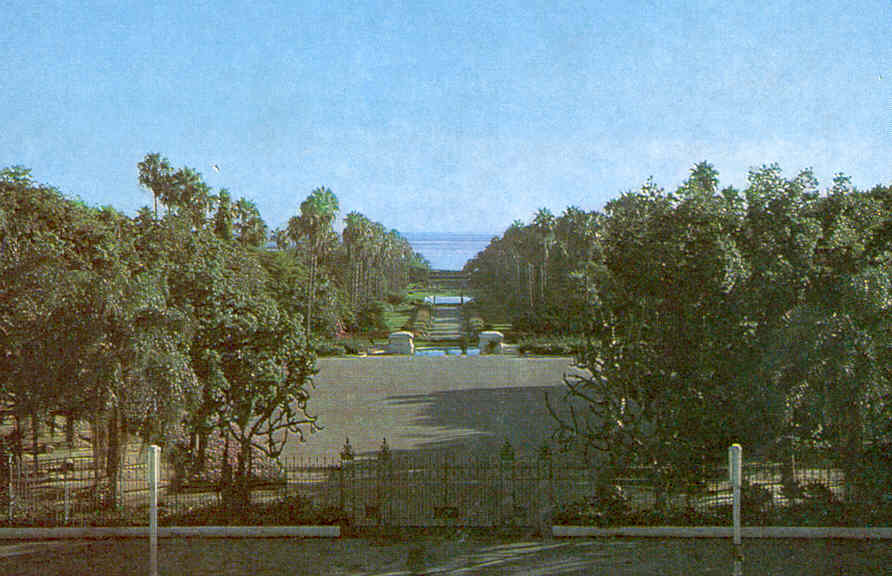 le Jardin d'Essai � 7 heure du matin 