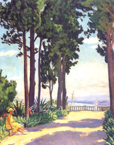 Albert Marquet le jeune fille sur le chemin 