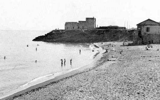 Le fort vue de la plage 