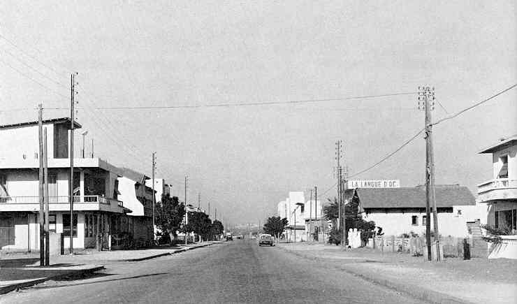 la rue principale en 1960